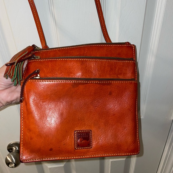 Handbags - Dooney & Bourke Leather Triple Zip Crossbody